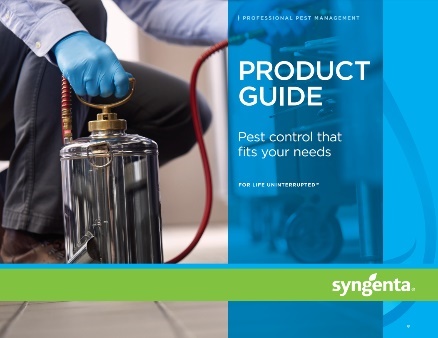 The cover of a brochure containing all the Syngenta pest control products